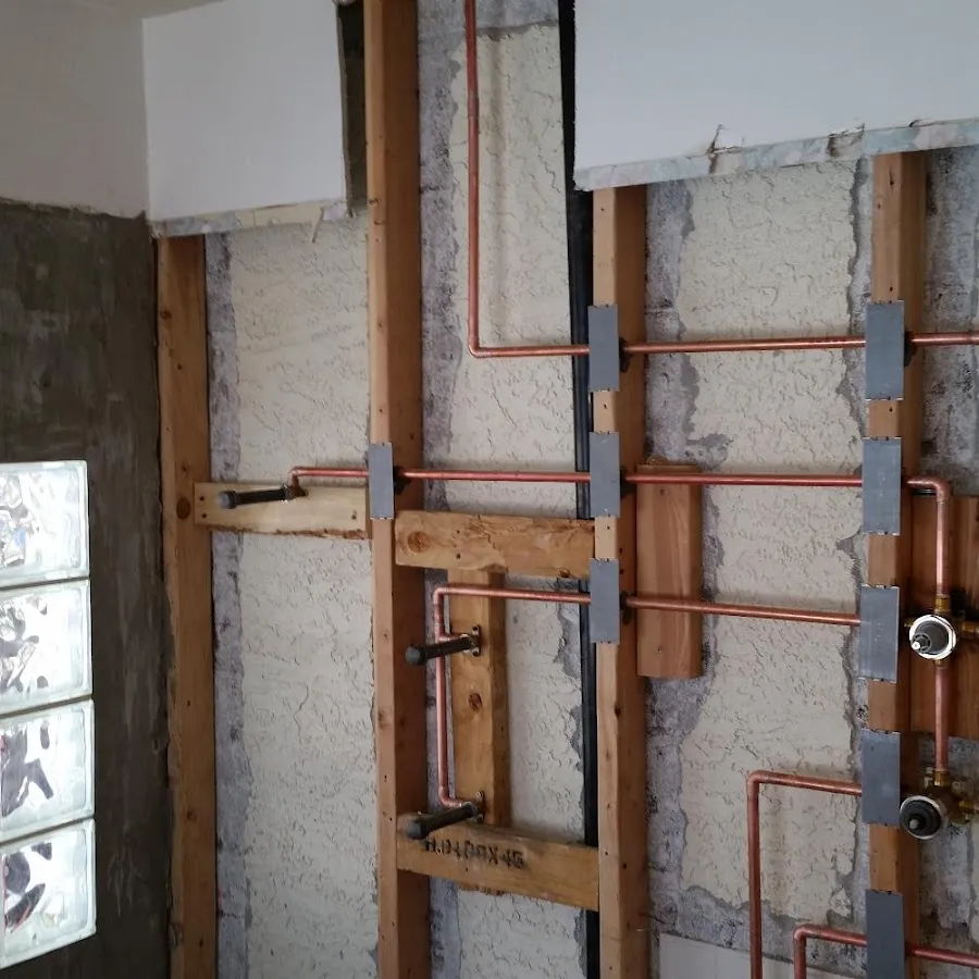 Copper pipe installation for Repiping in Hubbard